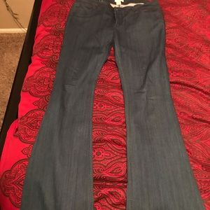 Blue asphalt skinny boot cut